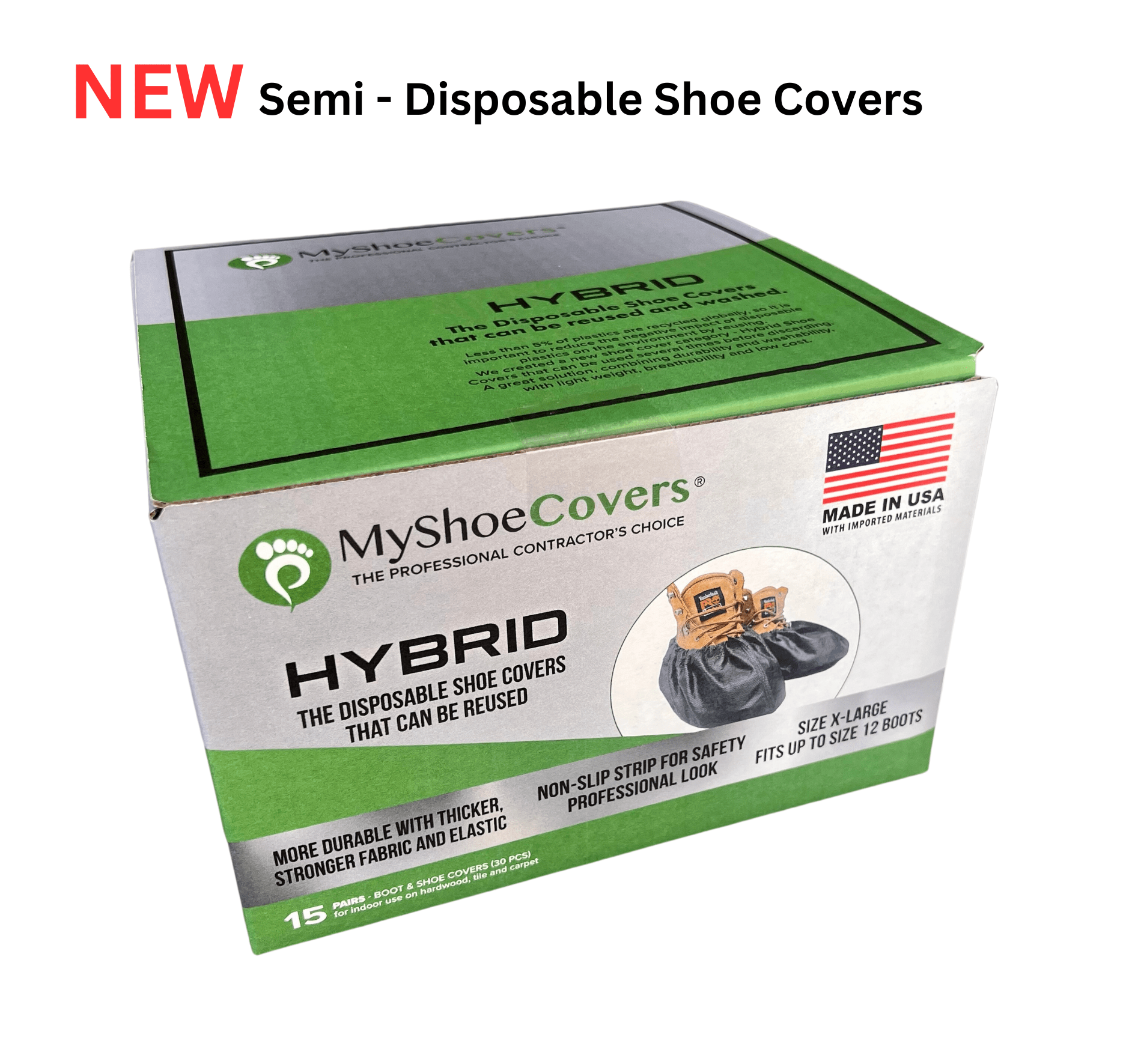 Reusable Washable Shoe and Boot Covers for Contractors MyShoeCovers