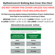 Load image into Gallery viewer, myshoecovers MyShoeCovers® 1 Reusable Fracture Walking Boot Cover
