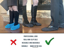 Load image into Gallery viewer, myshoecovers MyShoeCovers® Standard Black Reusable Washable Shoe Covers for Real Estate Professionals -1 Pair
